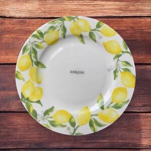 1 - Mikasa Bone China Lemons Dinner Plates 11" - New dinnerware Replacement NWT.